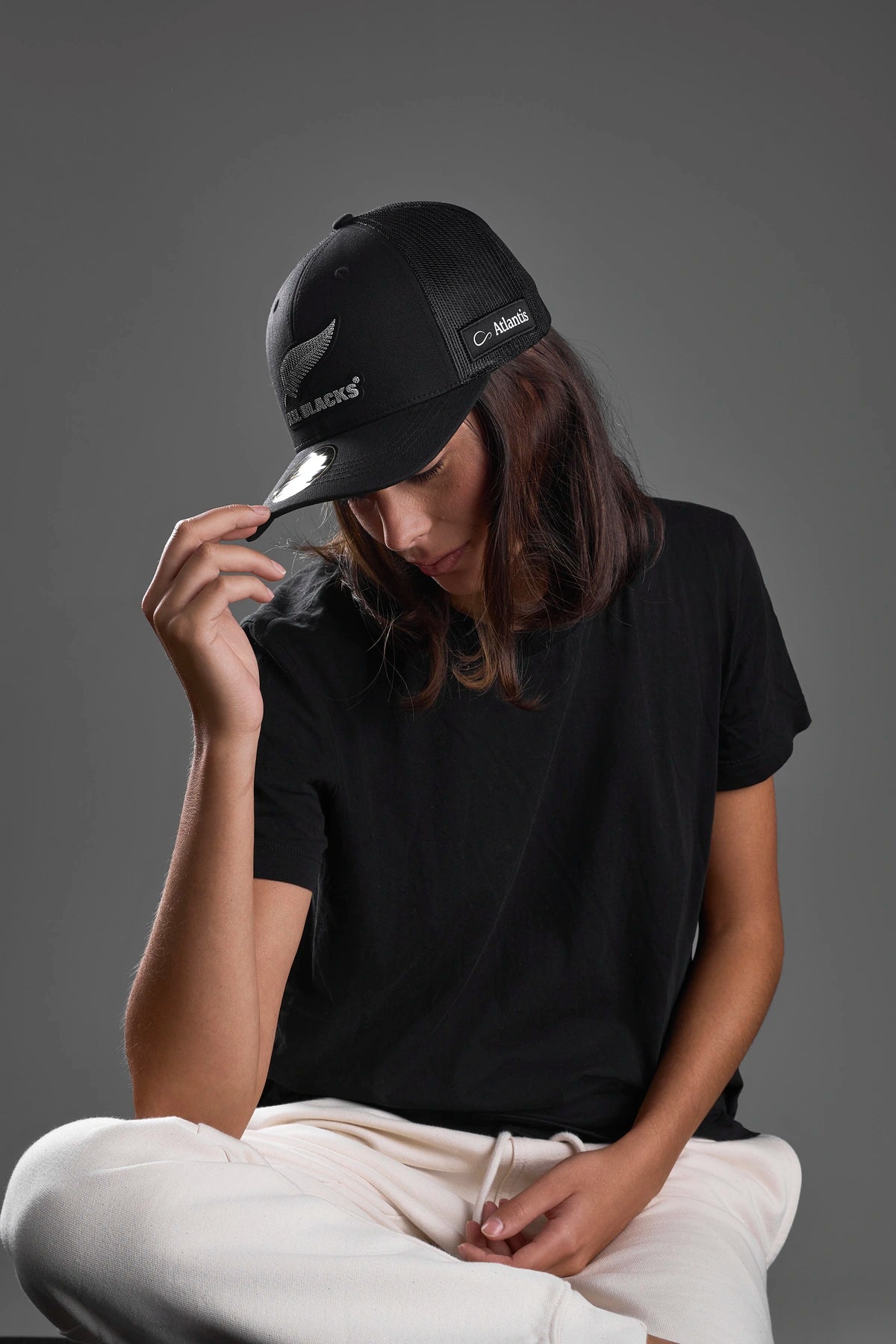 sonic-s trucker-style cap atlantis for all blacks