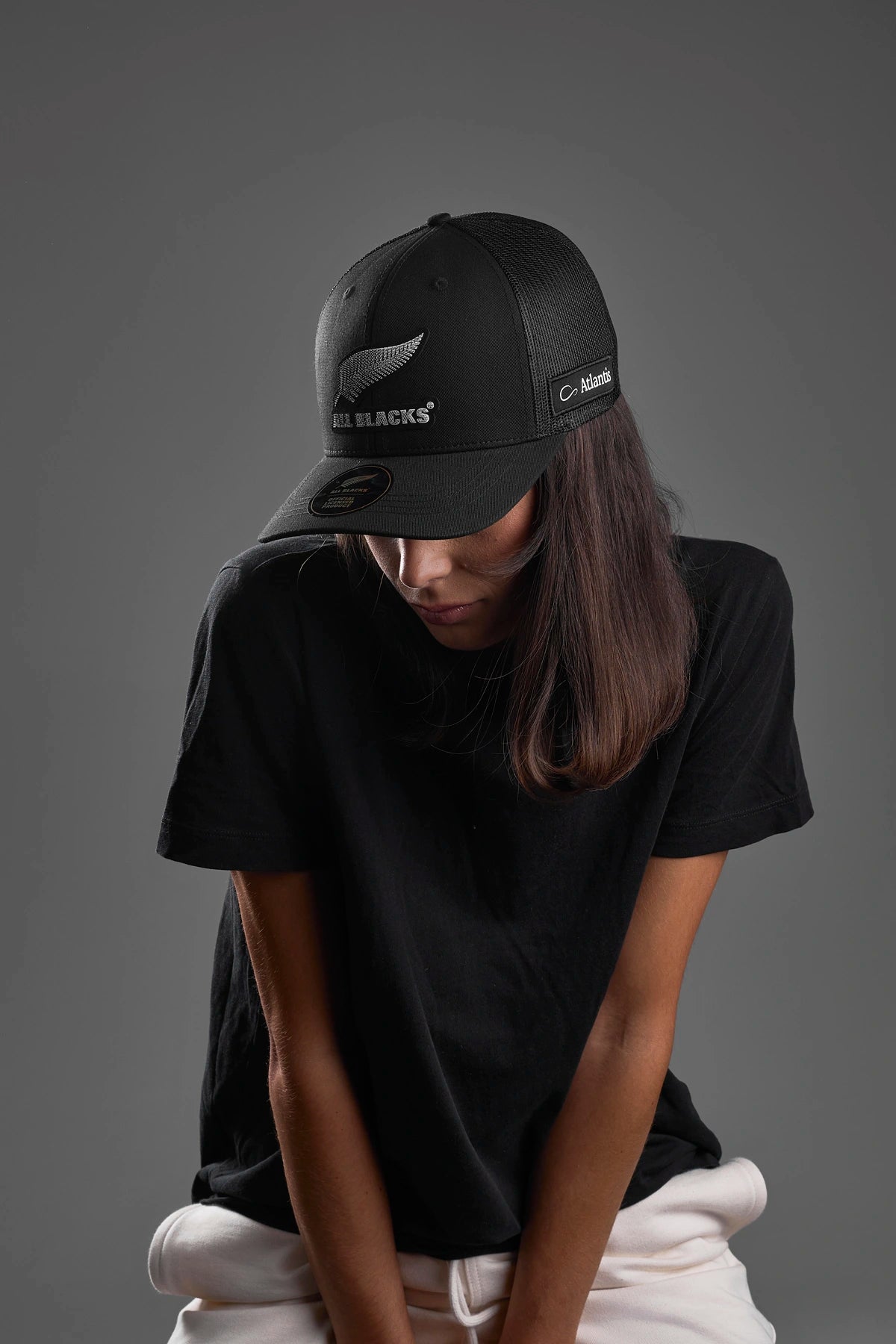 sonic-s trucker-style cap atlantis for all blacks